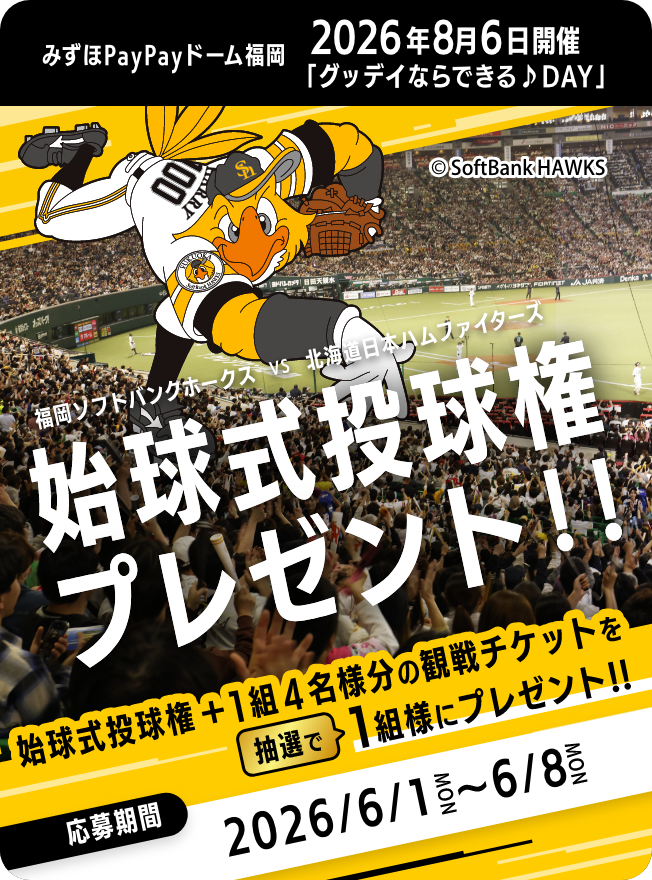 始球式投球権プレゼント