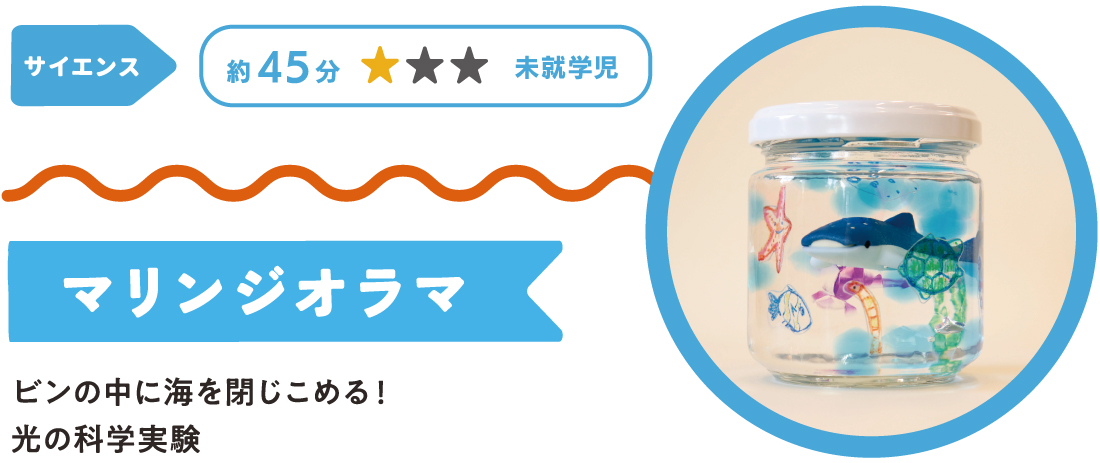 ビンの中に海を閉じこめる!光の科学実験