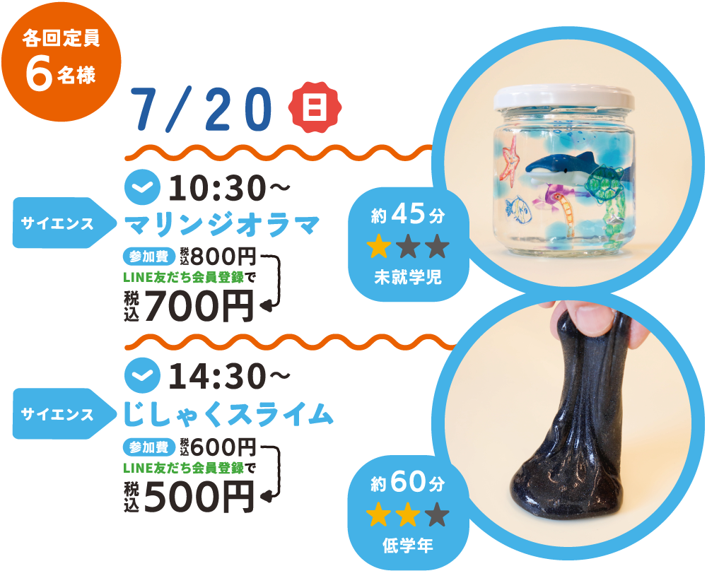 7月20日（日）のイベント