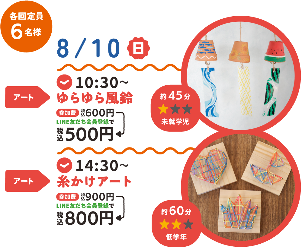 8月10日（日）のイベント